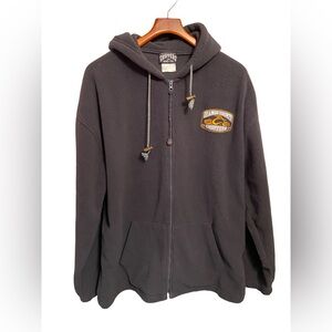 Vintage Orange County Choppers Full Zip‎ Fleece Hoodie Jacket Mens XXL